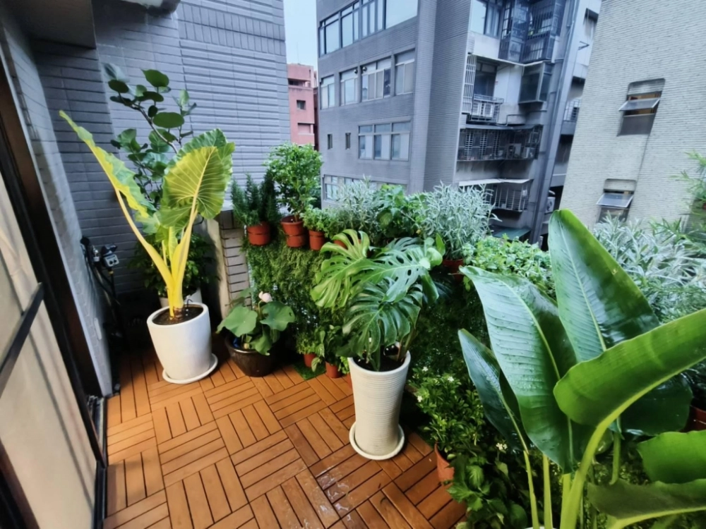 台北市安和路私宅陽台景觀設計工程