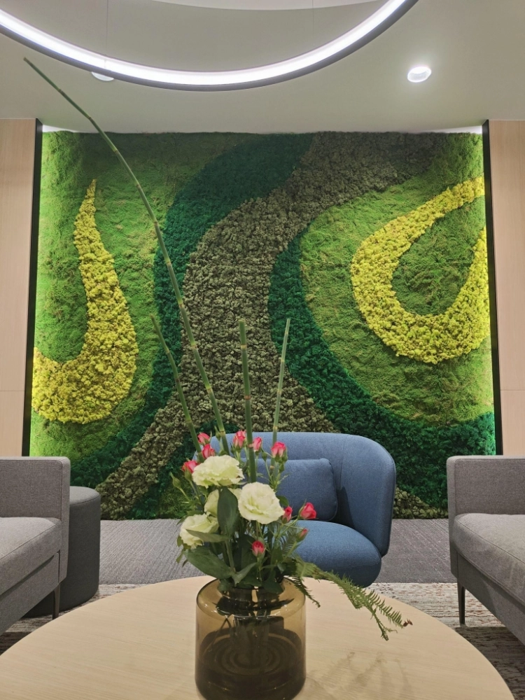 科技公司辦公室盆栽綠化 Moss植栽牆