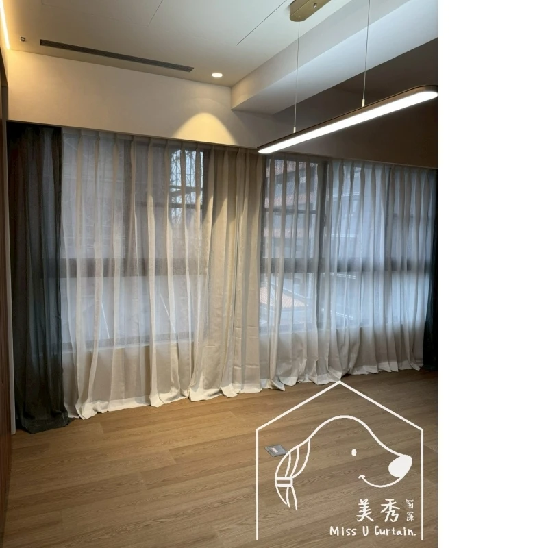 社區：溢欣湛陽 客廳分享侘寂風故意拖地作法