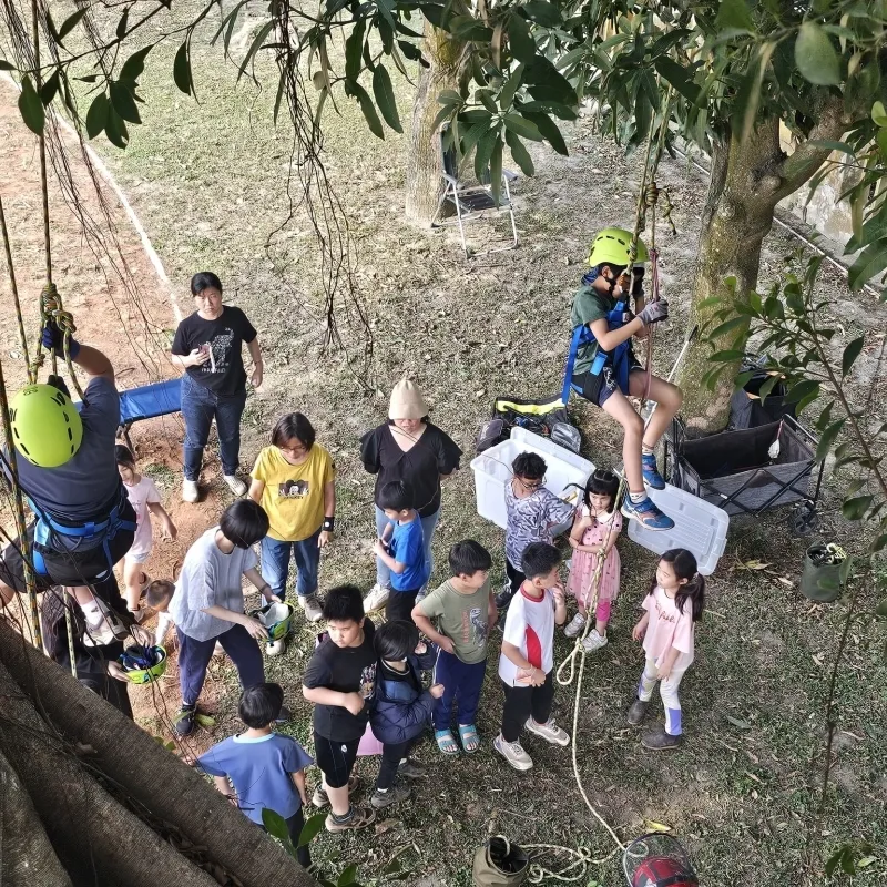 一杯茶交換一個故事/台中攀樹體驗/霧峰攀樹體驗