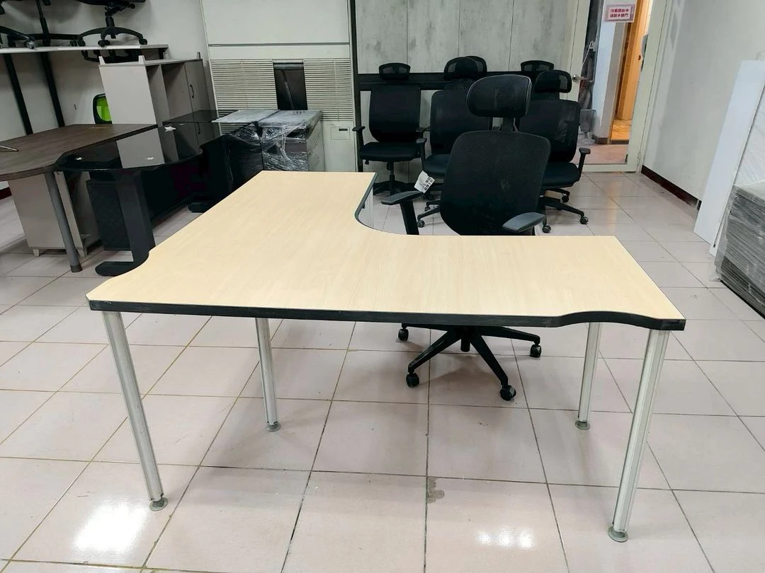 一體成形L型主管桌