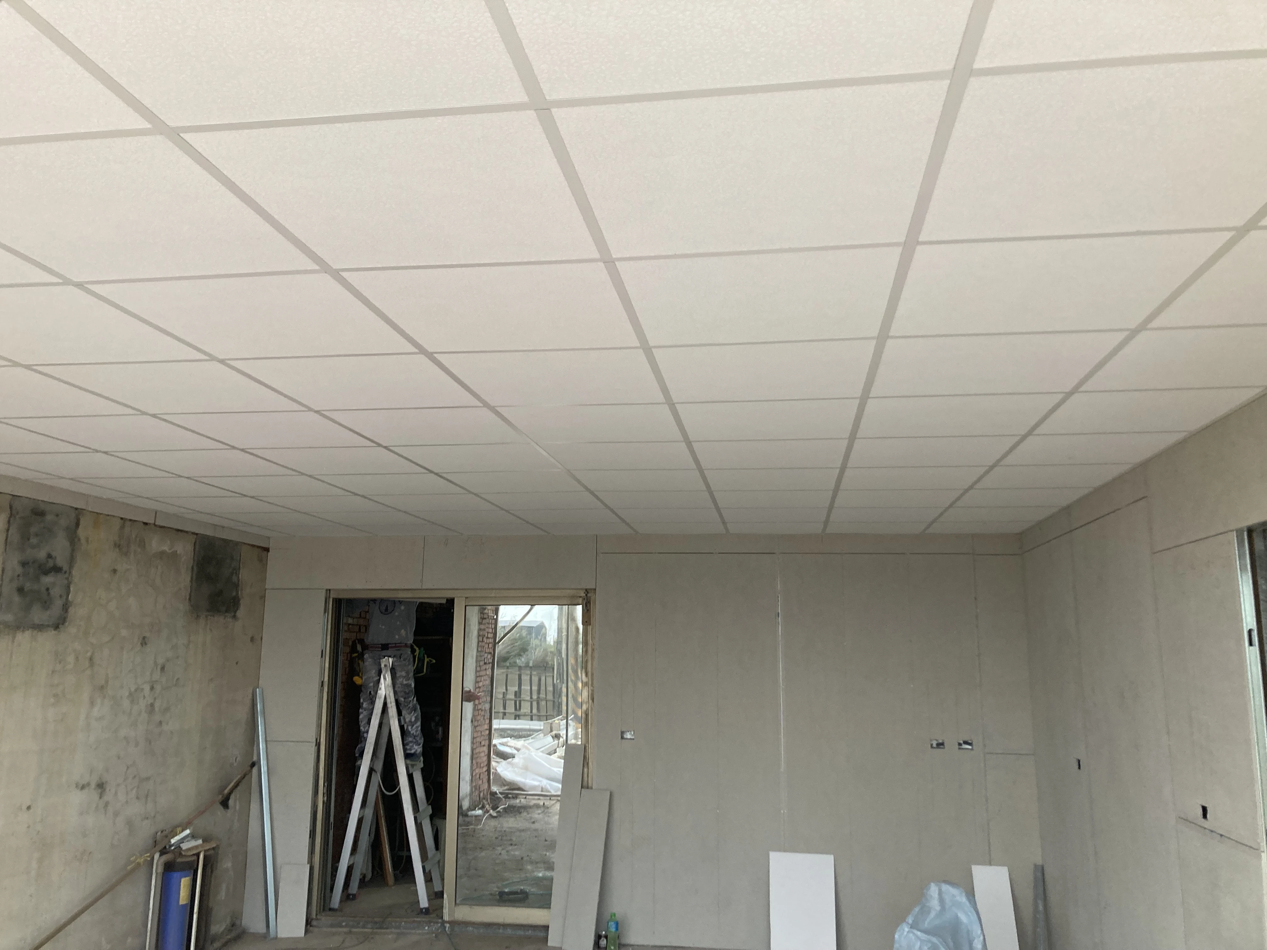 工廠新建 | 苗栗天花板新增工程<BR>明架天花板 | 苑裡