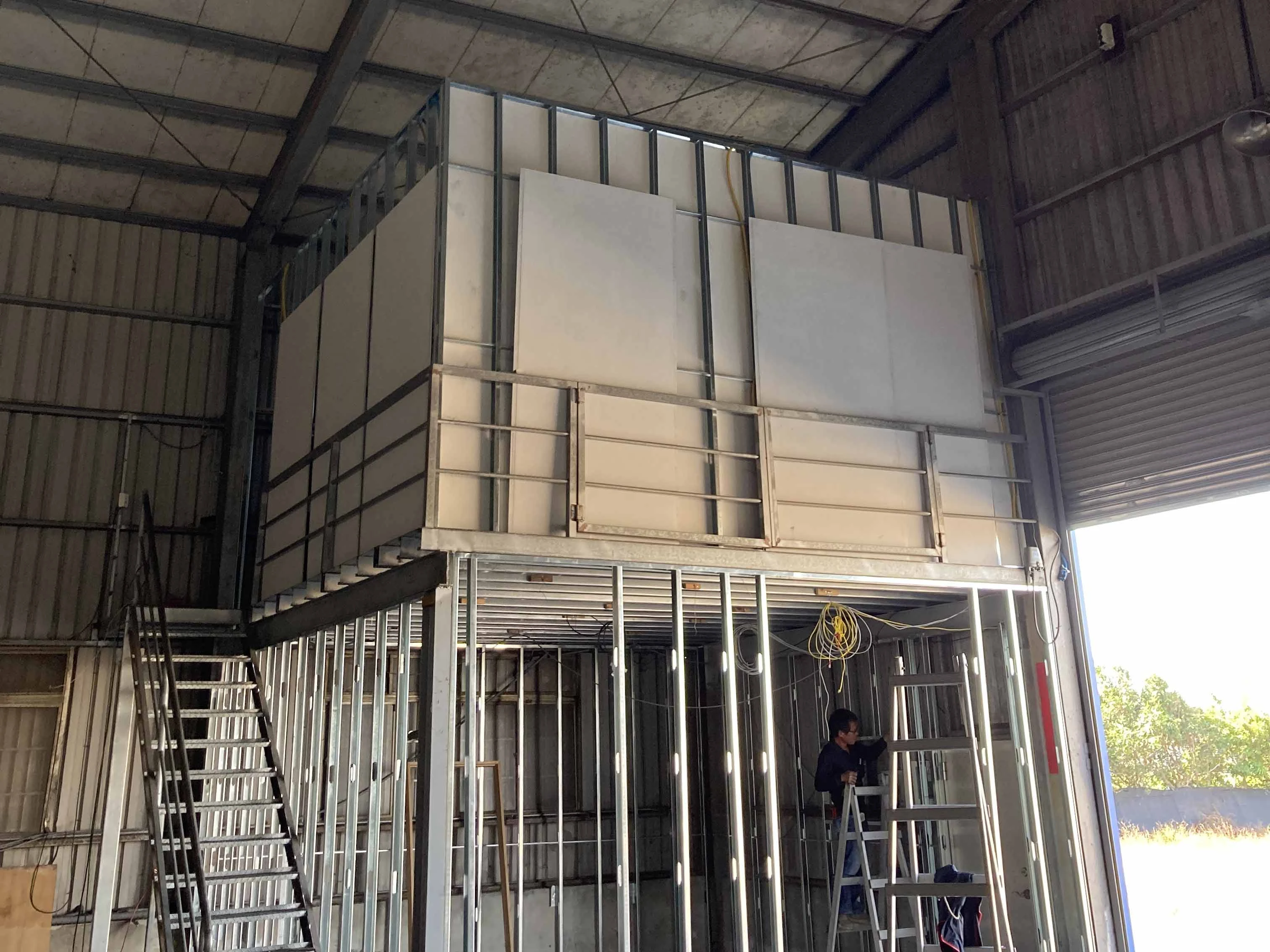 工廠新建 | 台中輕隔間新增工程<BR>防火隔間牆 | 大甲