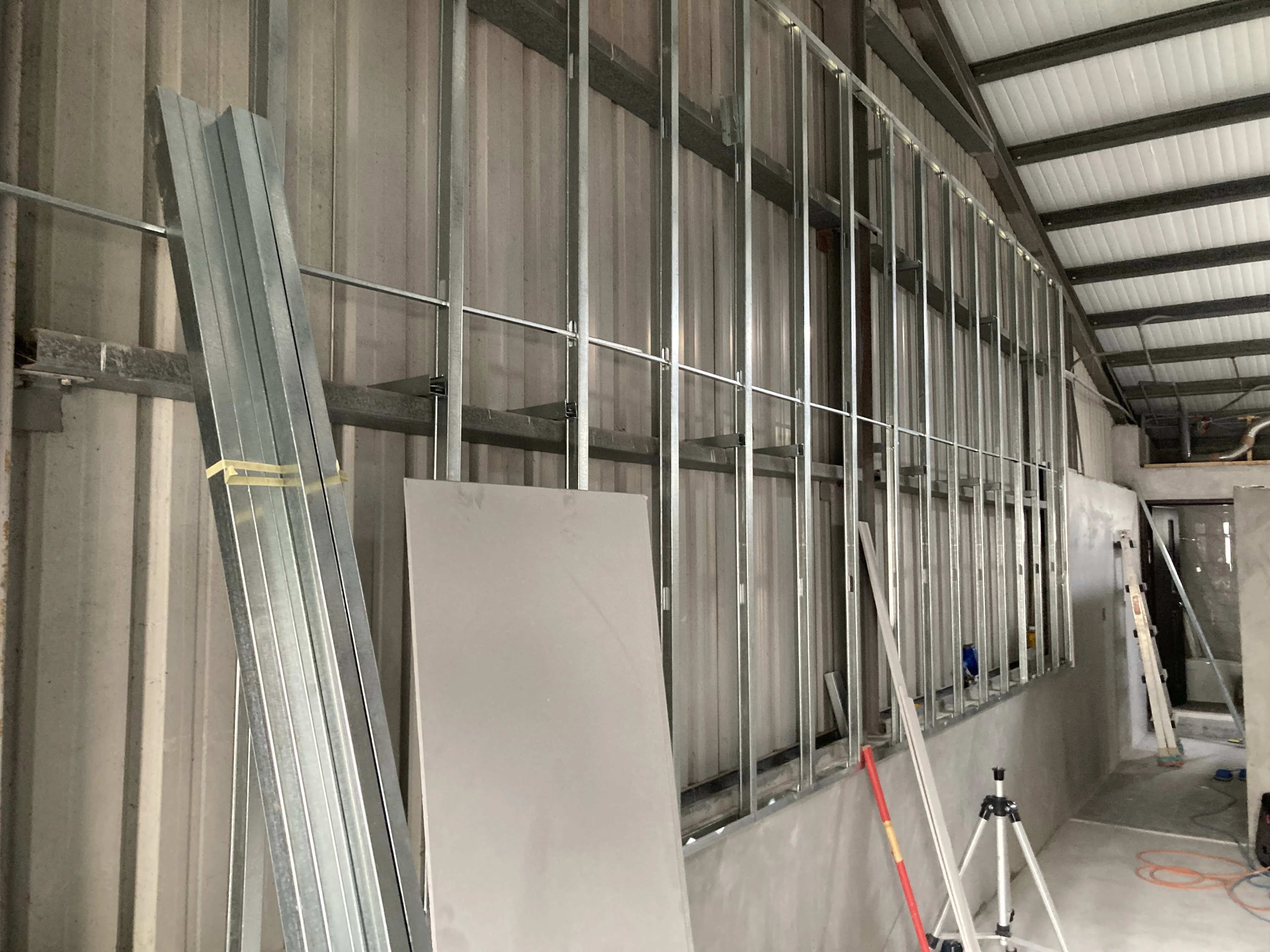 民宅修繕 | 苗栗輕隔間新增工程<BR>乾式隔間牆 | 苑裡