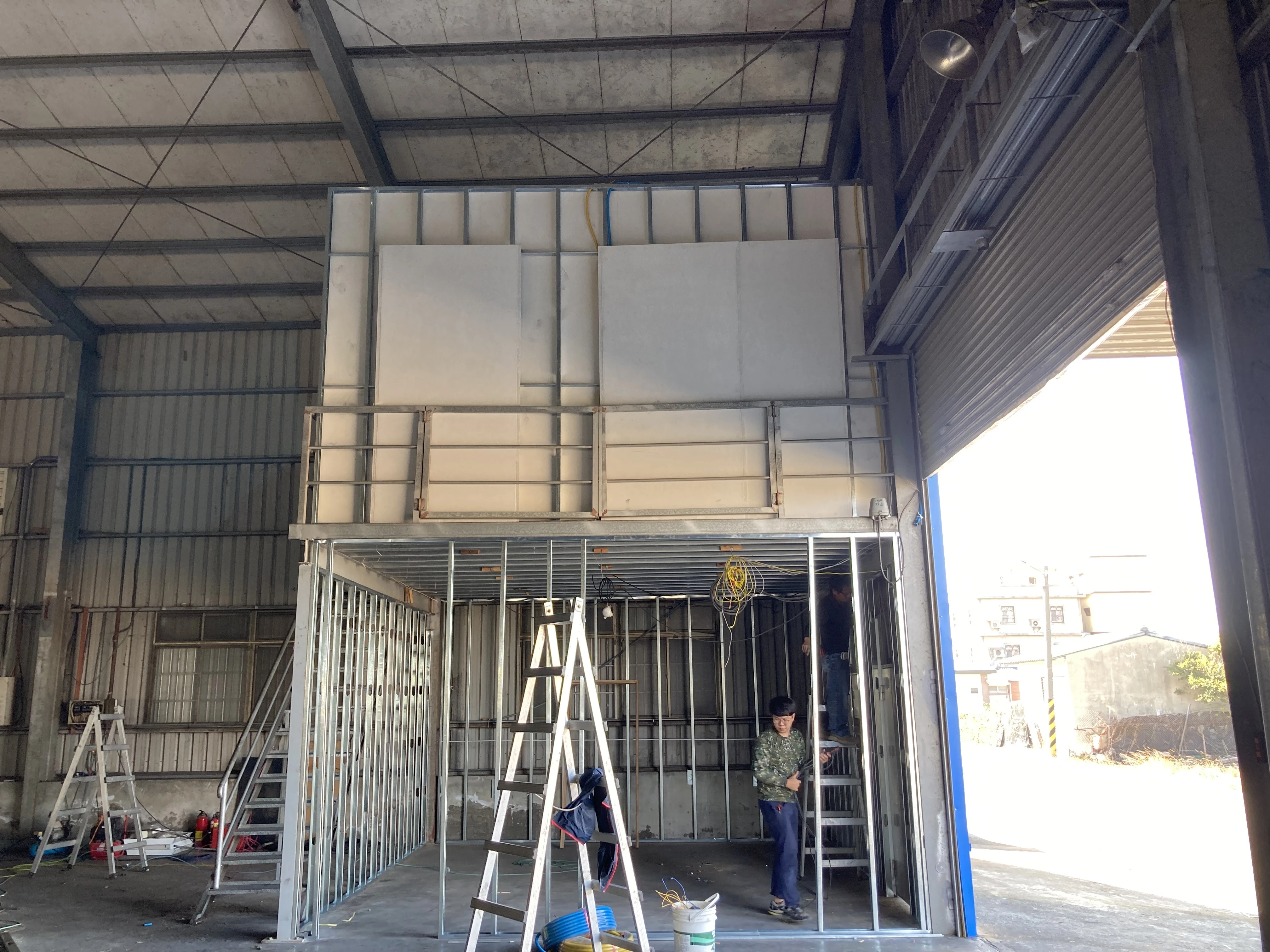 工廠新建 | 台中輕隔間新增工程<BR>防火隔間牆 | 大甲