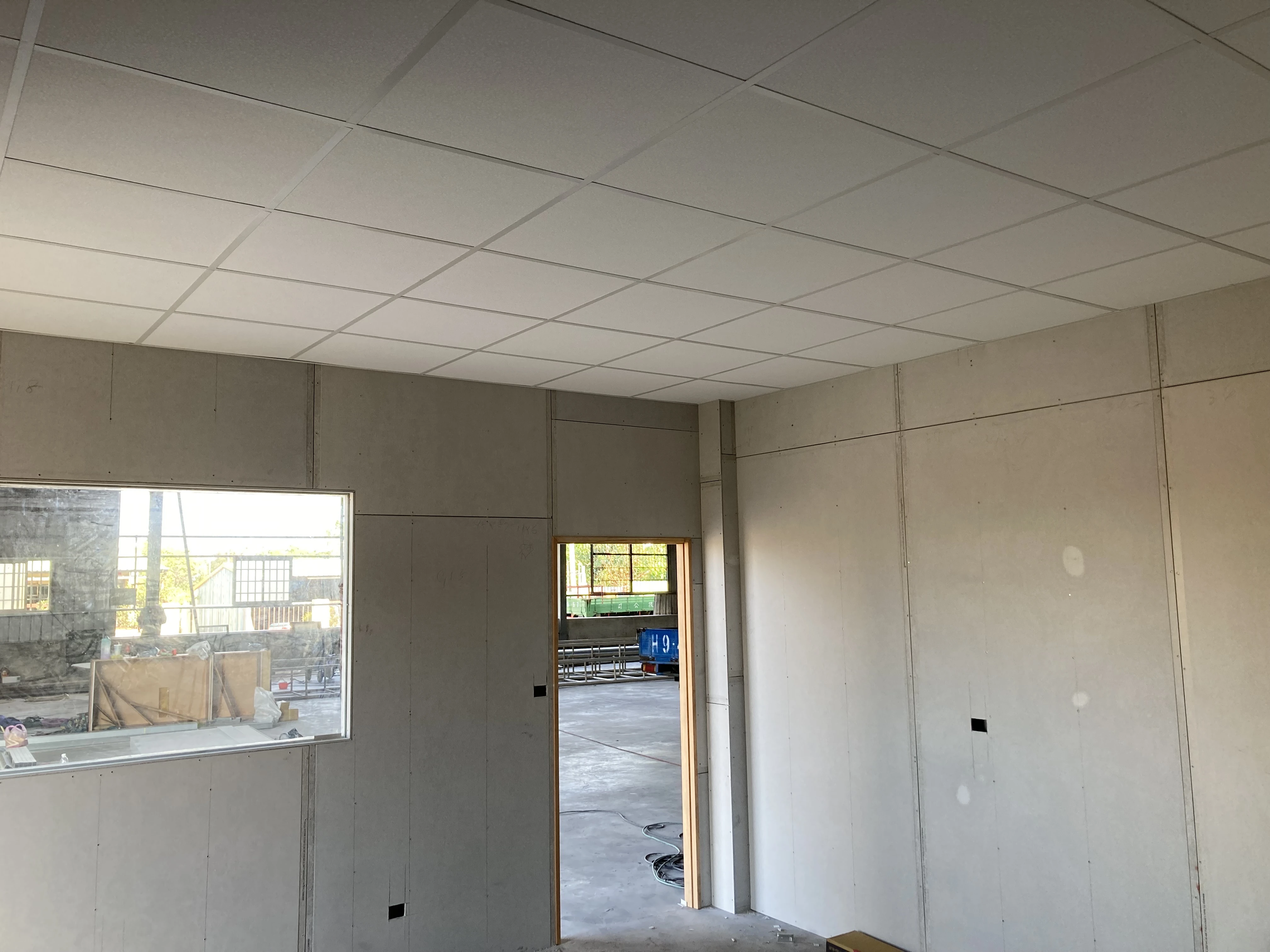 工廠新建 | 台中天花板新增工程<BR>明架天花板 | 大甲