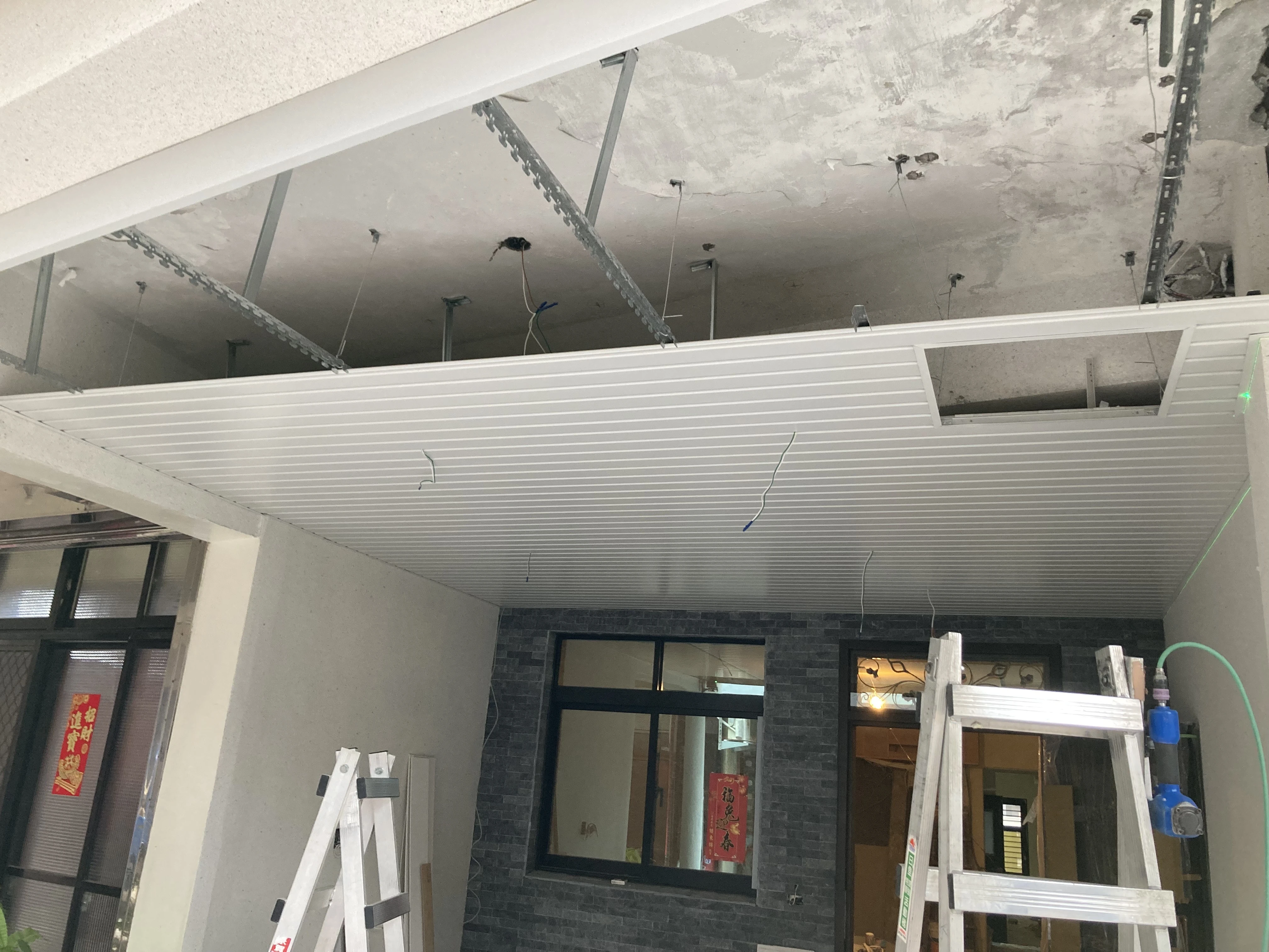 民宅修繕 | 苗栗天花板新增工程<BR>防颱天花板 | 苑裡