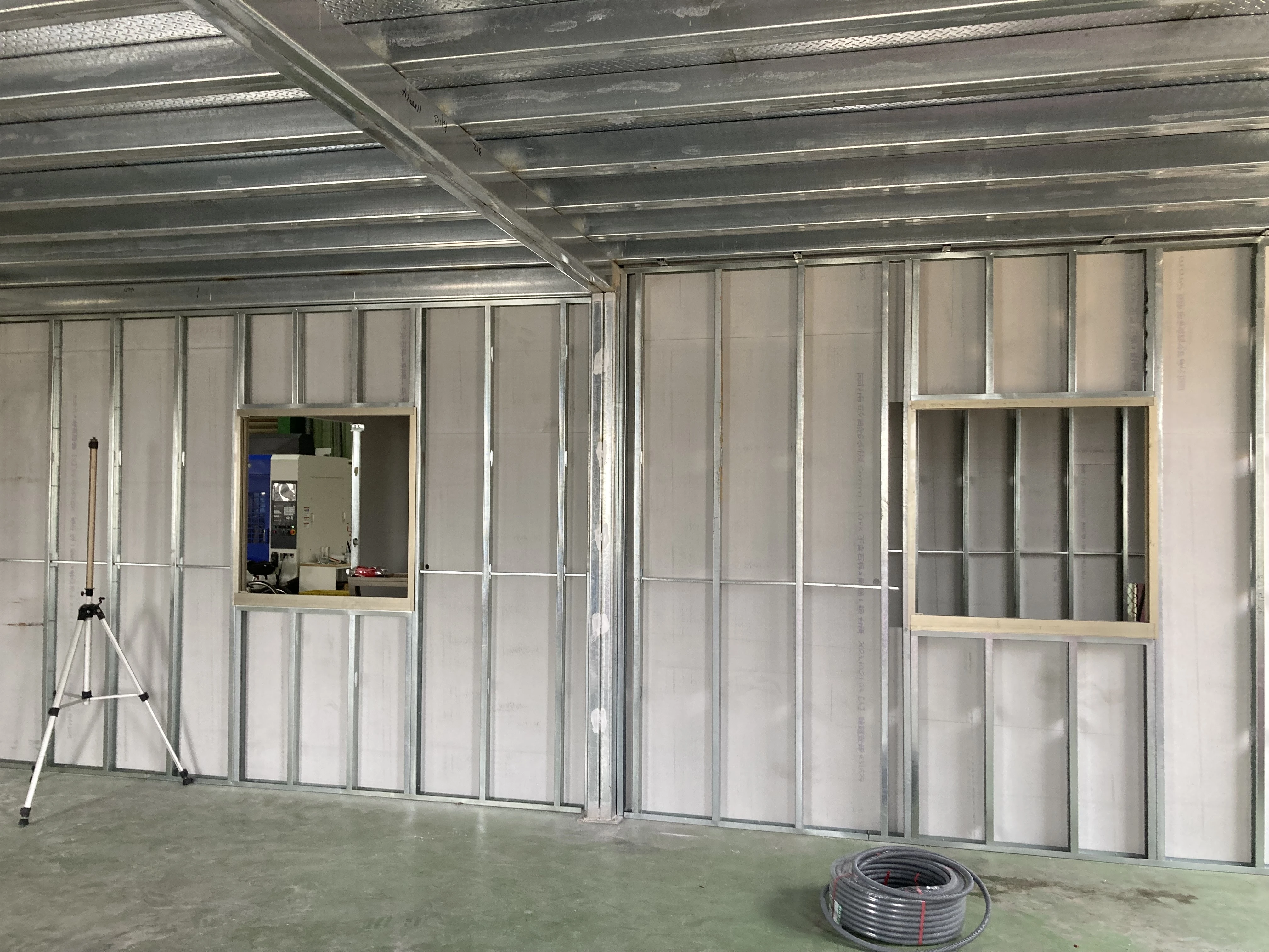 工廠新建 | 台中輕隔間新增工程<BR>防火隔間牆 | 大甲