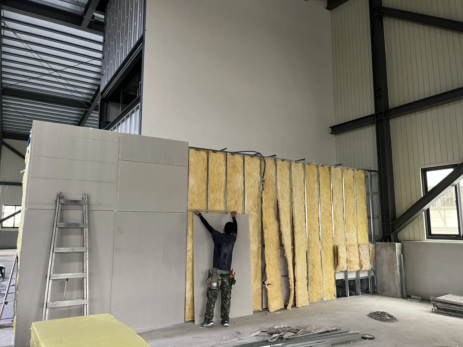 工廠新建 | 台中輕隔間新增工程<BR>防火隔間牆 | 潭子