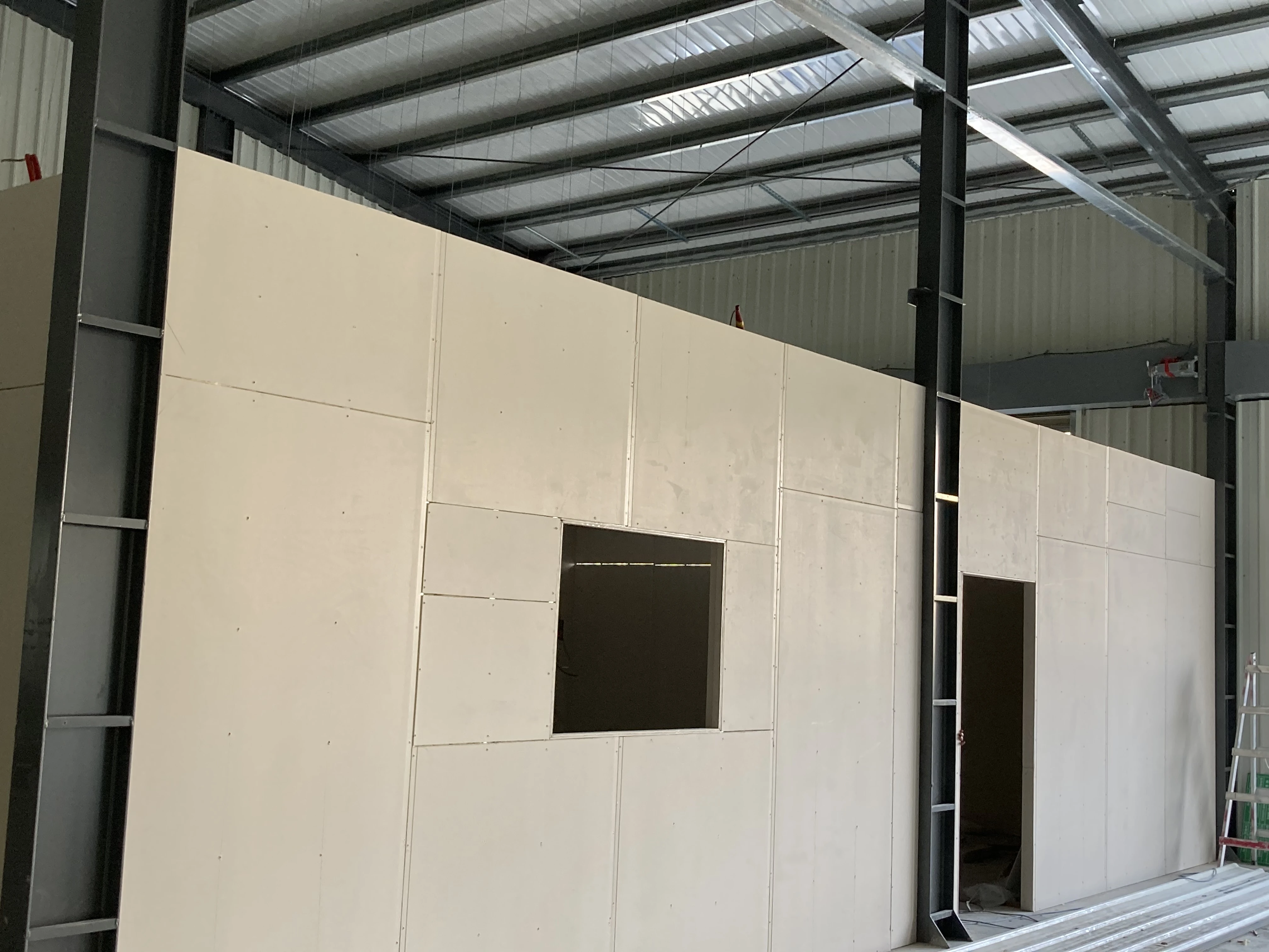 工廠新建 | 台中輕隔間新增工程<BR>防火隔間牆 | 神岡