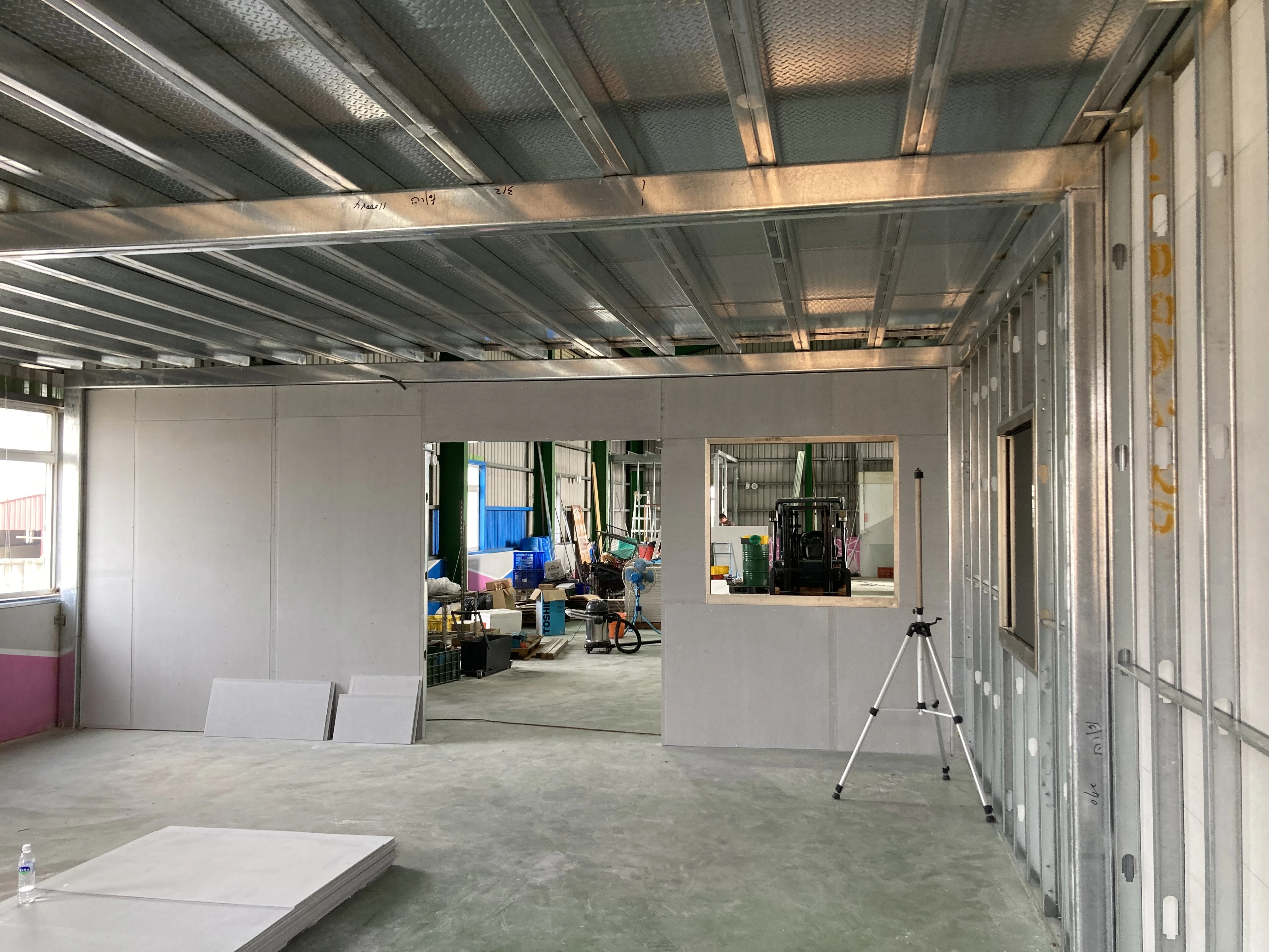 工廠新建 | 台中輕隔間新增工程<BR>防火隔間牆 | 大甲