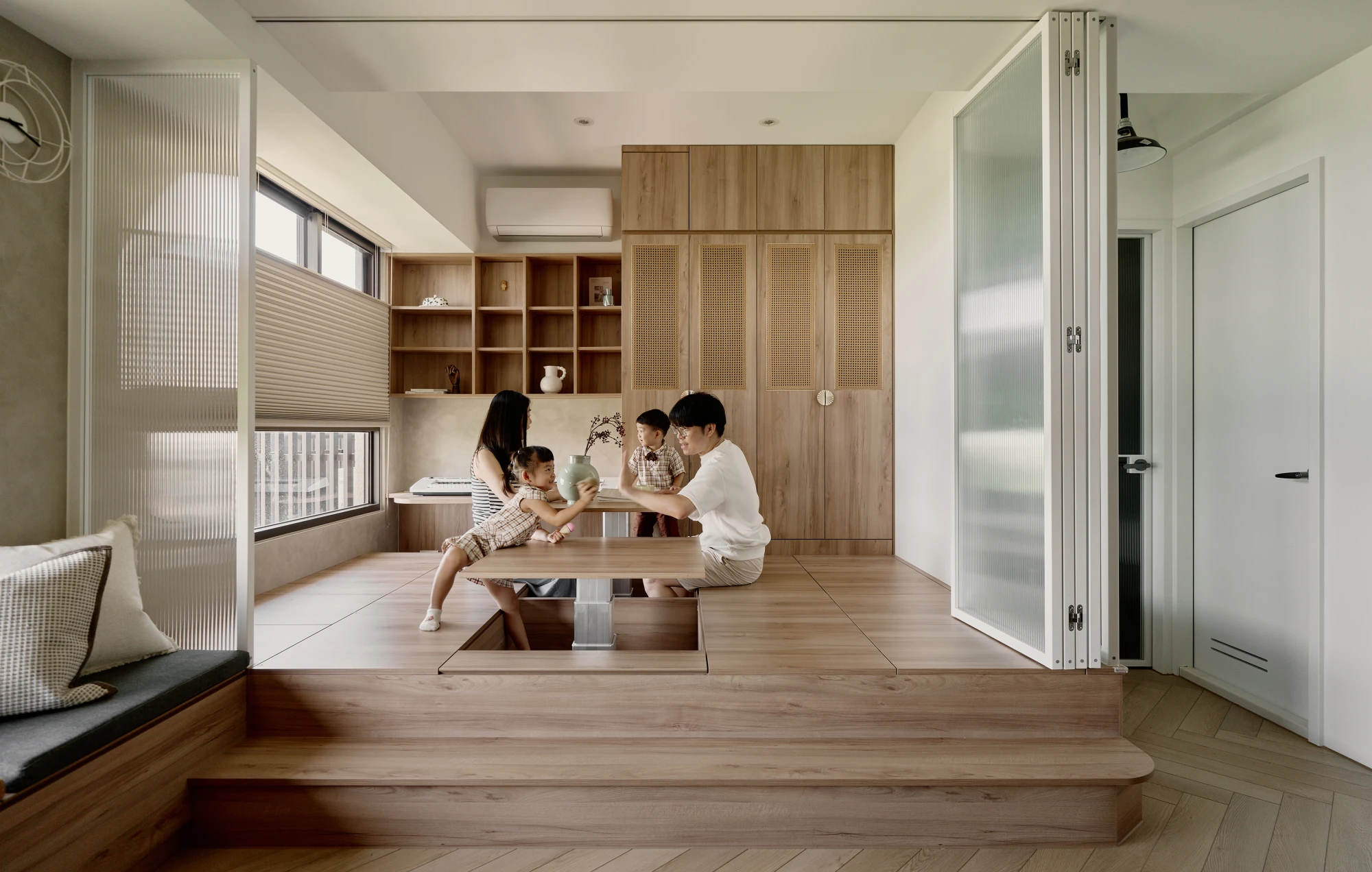 時轉聚之所｜18坪四口之家的多功能住宅設計