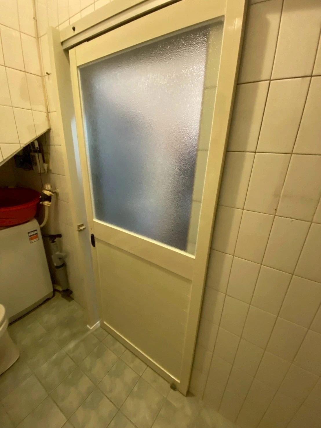 南港｜去除門檻/ 浴室門換成左右開滑門/無障礙扶手