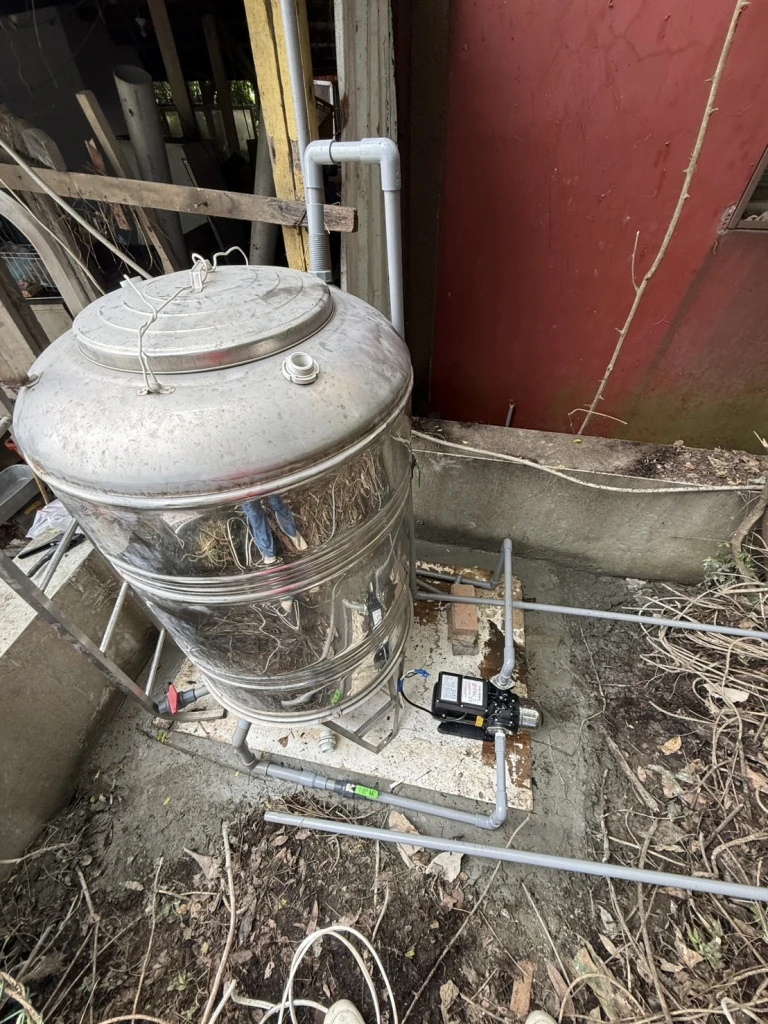 苗栗新增戶內電源箱與安裝水塔恆壓馬達