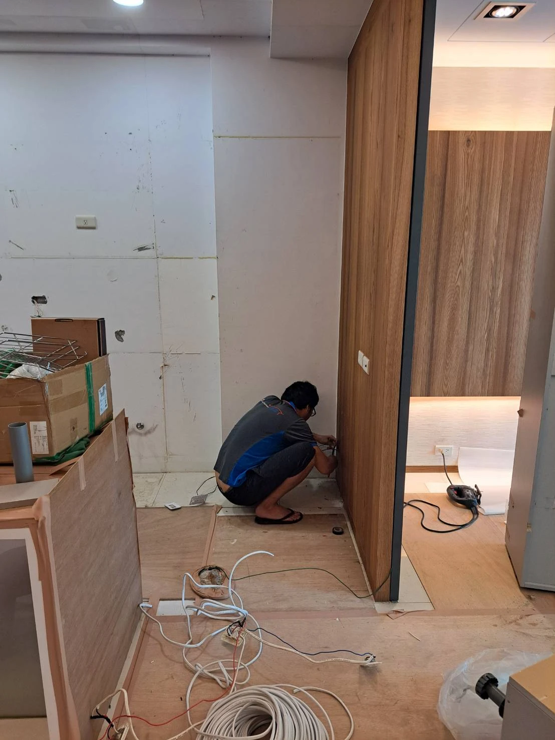 廚房系統櫃施工前後比對