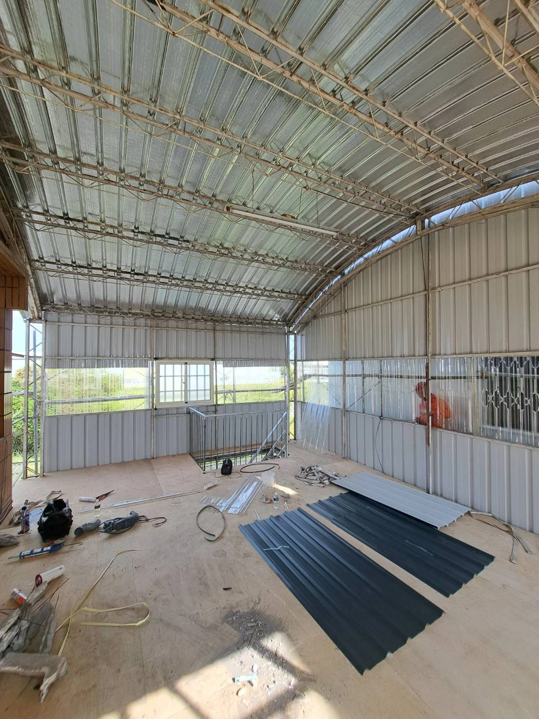 鐵皮屋施作前後比對