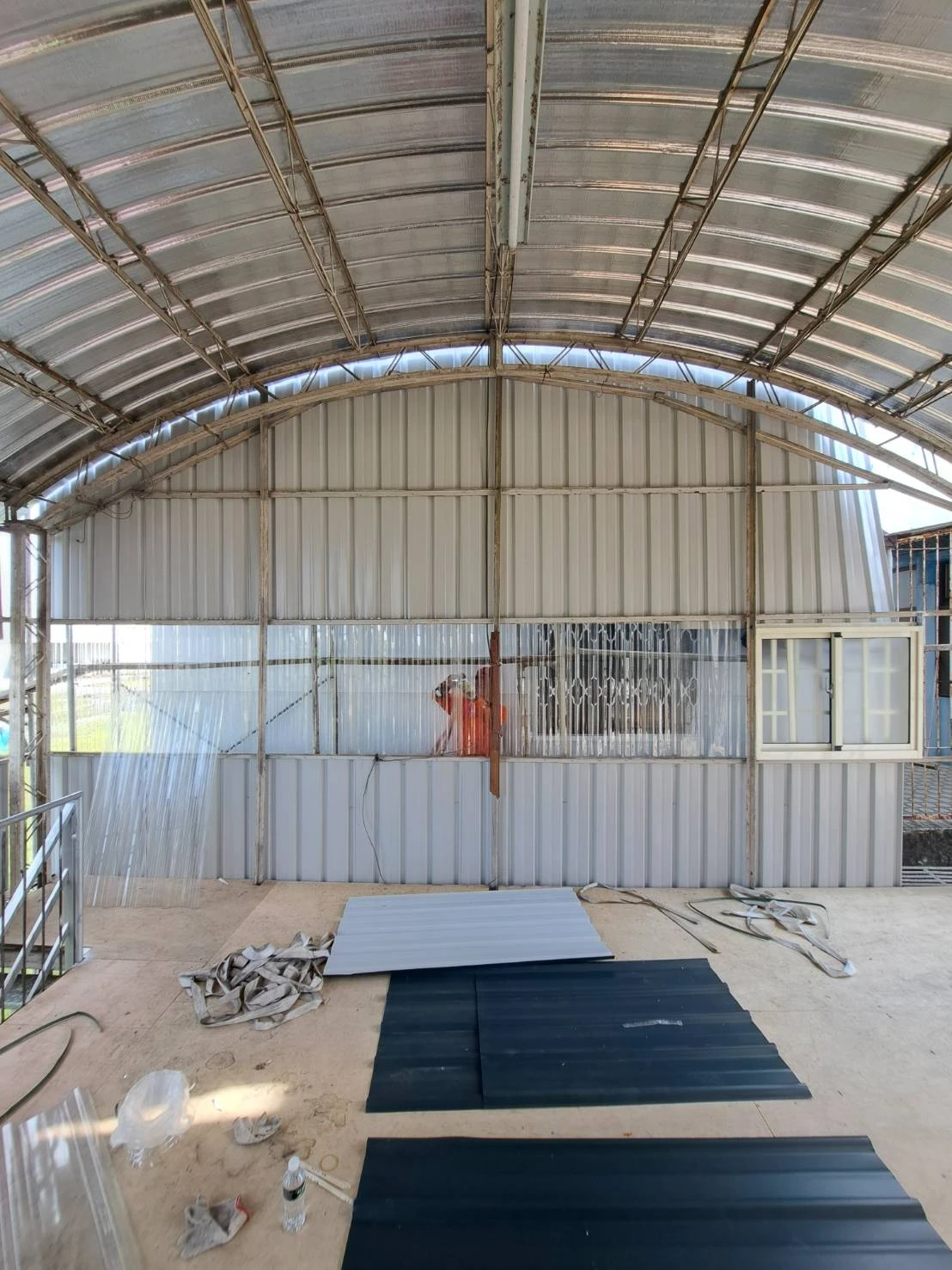 鐵皮屋施作前後比對