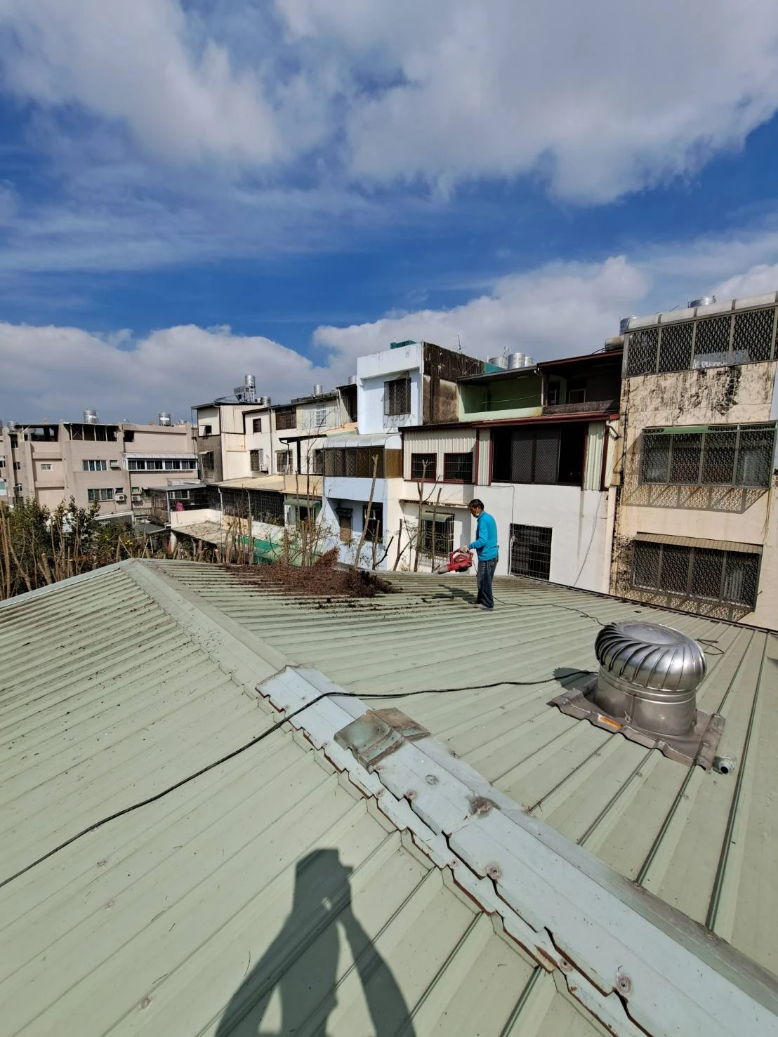 鐵皮屋頂更換前後比對