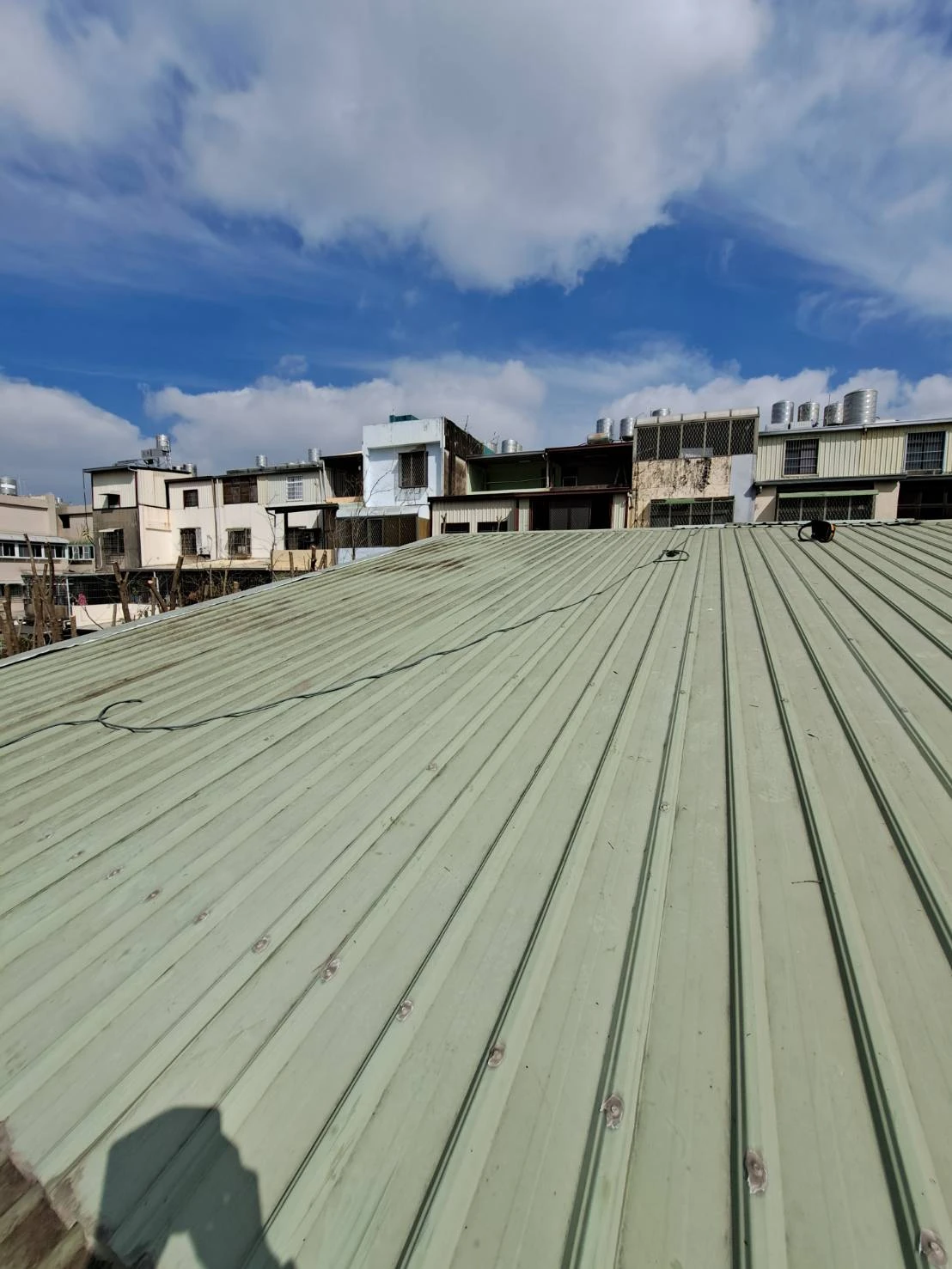 鐵皮屋頂更換前後比對