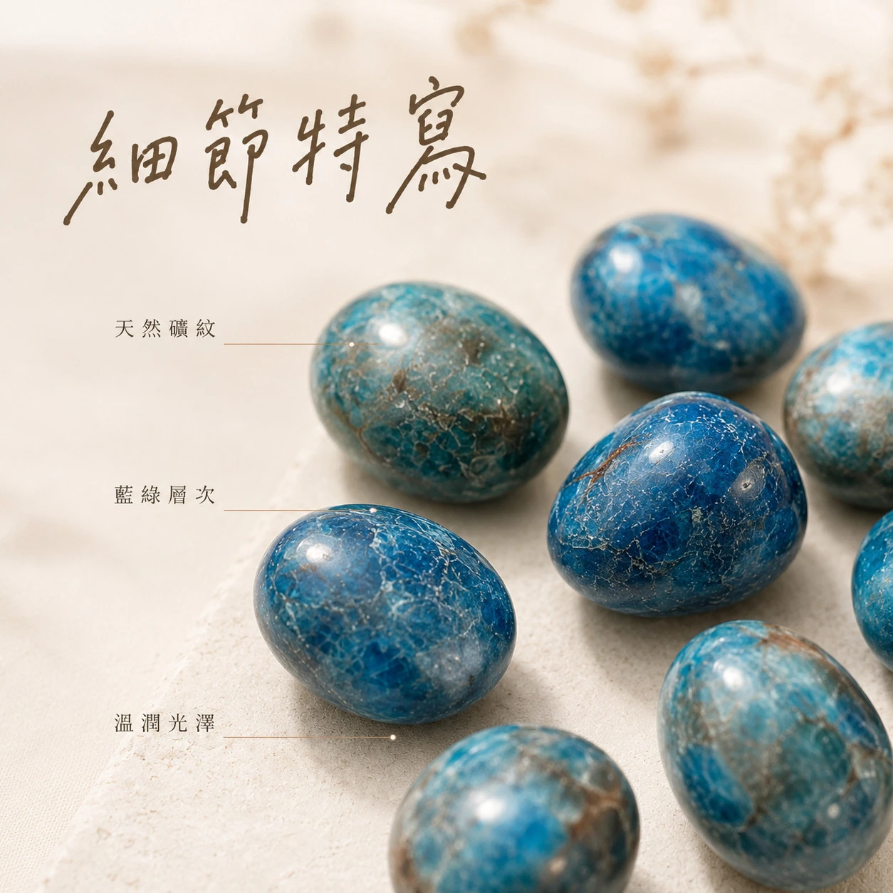 藍磷灰滾石