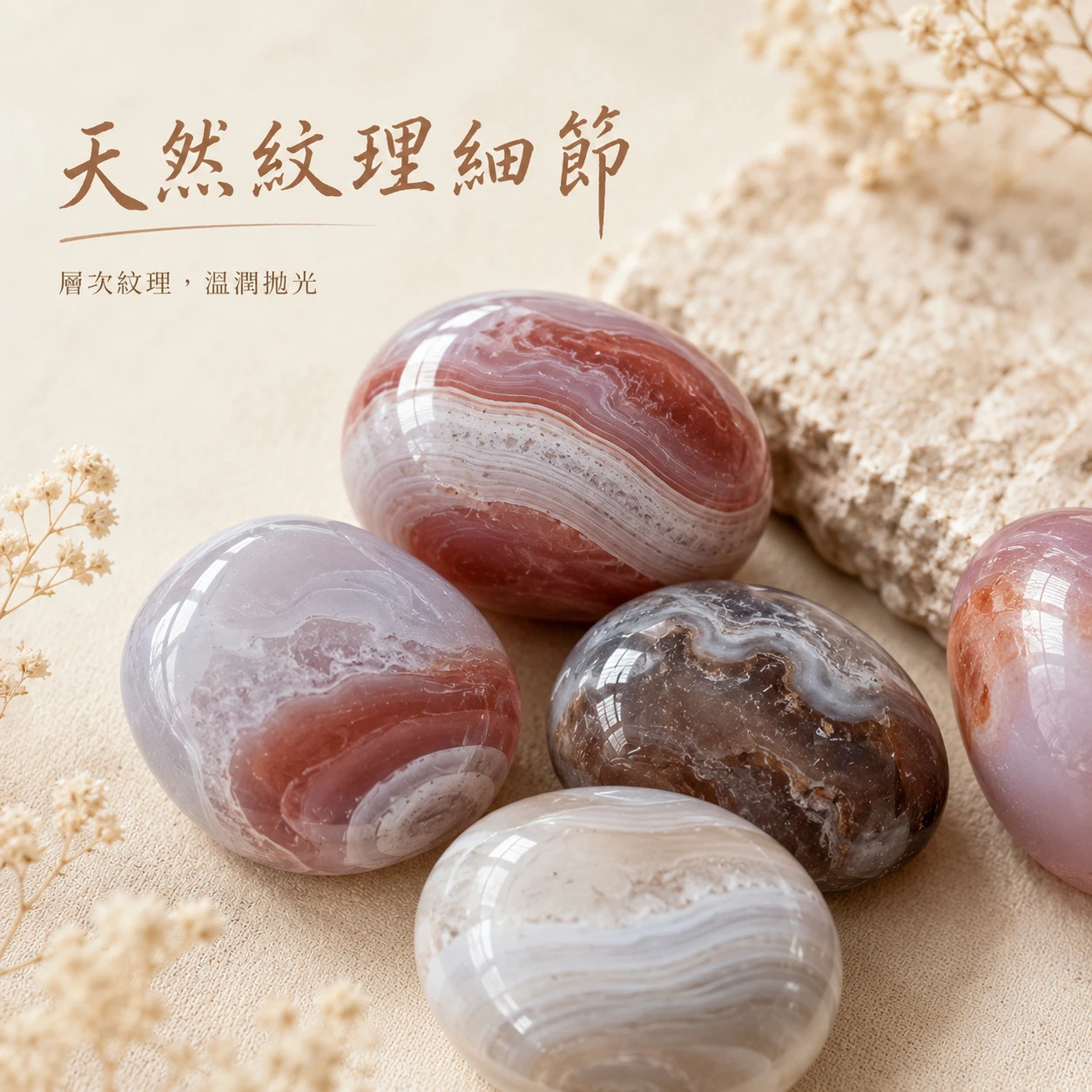 緋紅瑪瑙滾石