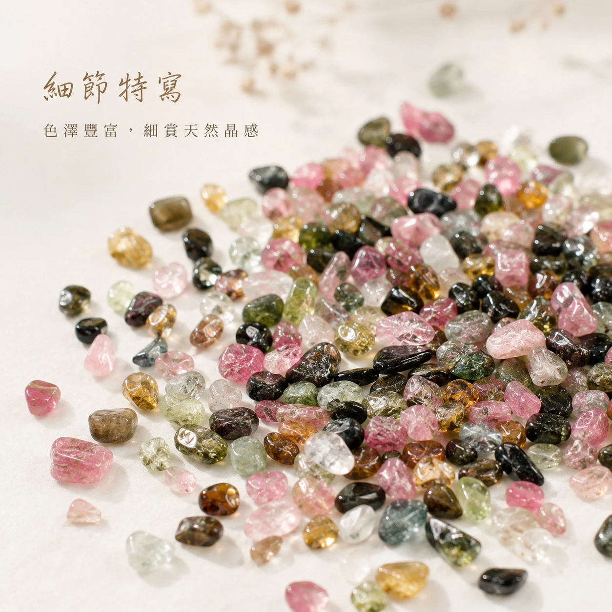 彩色碧璽碎石