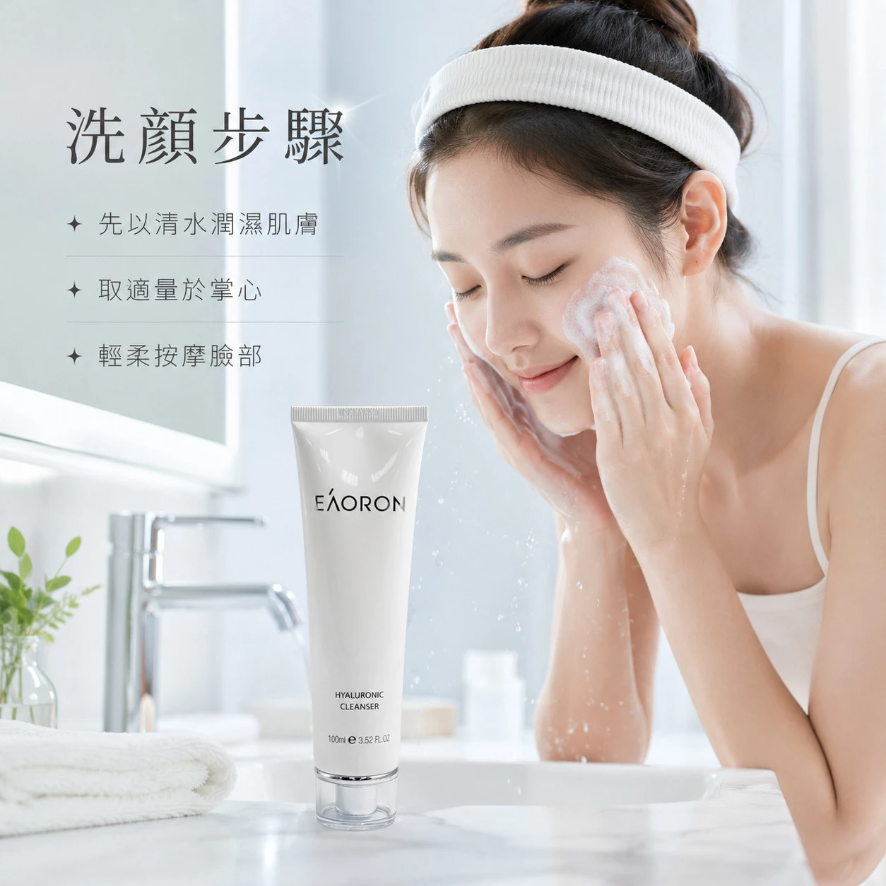 【Eaoron】胺基酸水光洗面乳 100ml (澳洲原裝)