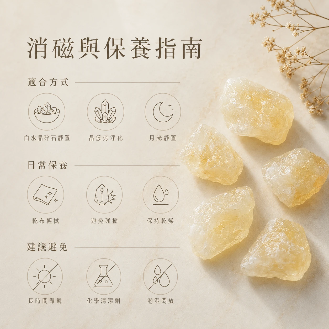 巴西黃水晶原石