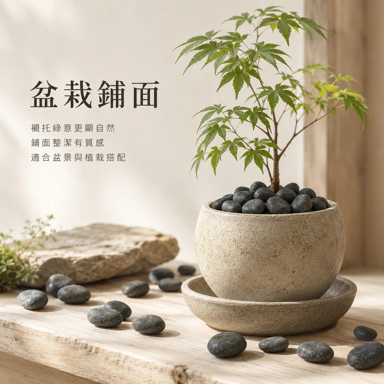 珍珠黑卵石-20KG