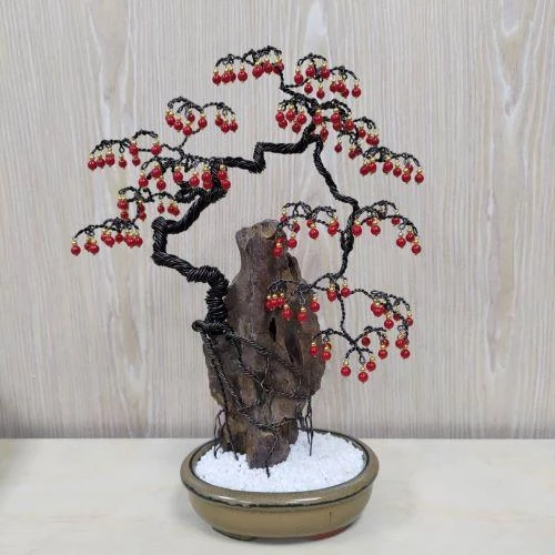 鋁線雕樹石創作