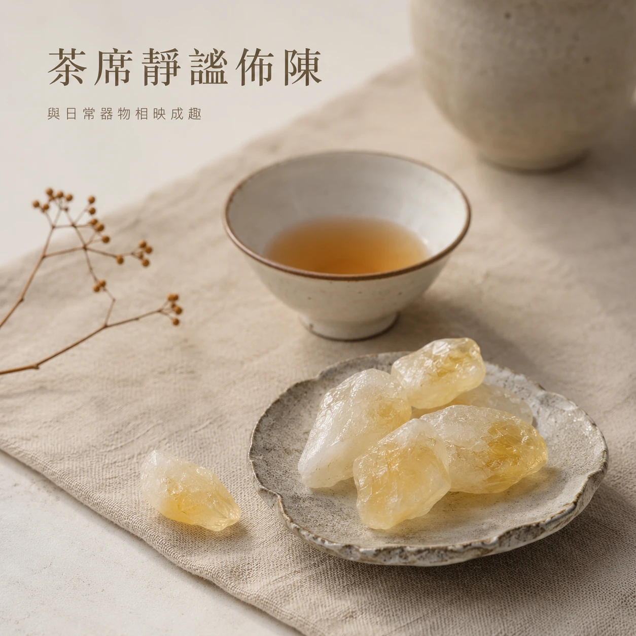 巴西黃水晶原石