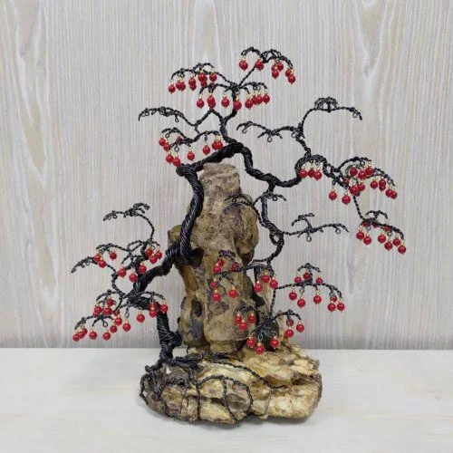鋁線雕樹石創作