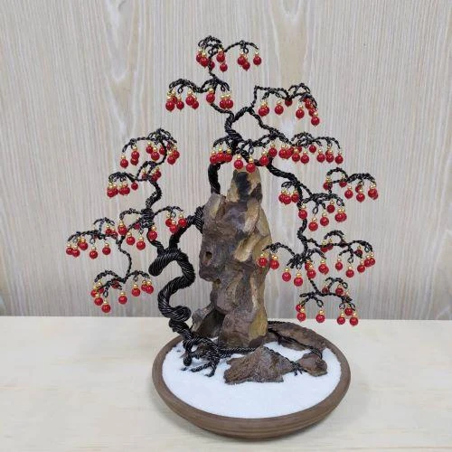 鋁線雕樹石創作