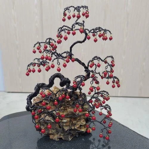 鋁線雕樹石創作