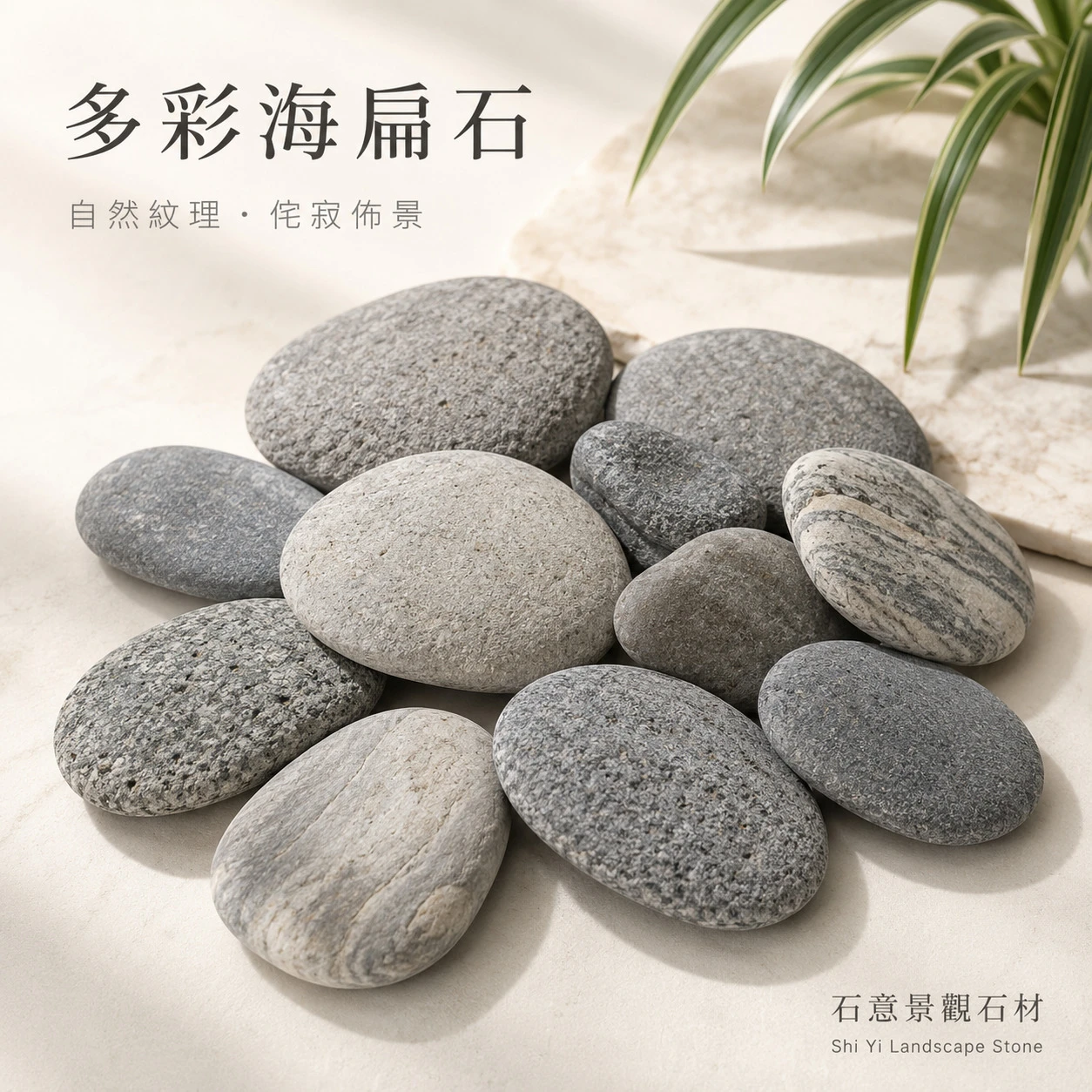 多彩海扁石-1KG