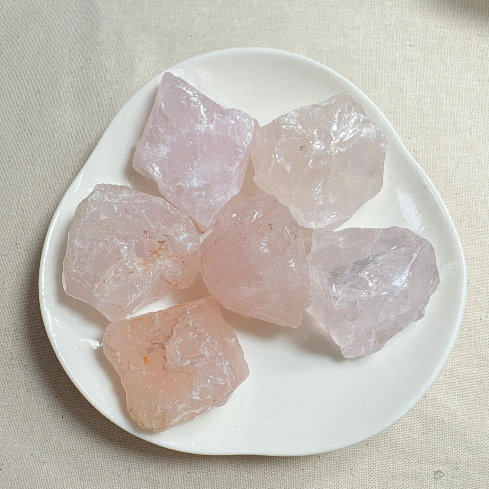粉水晶原石
