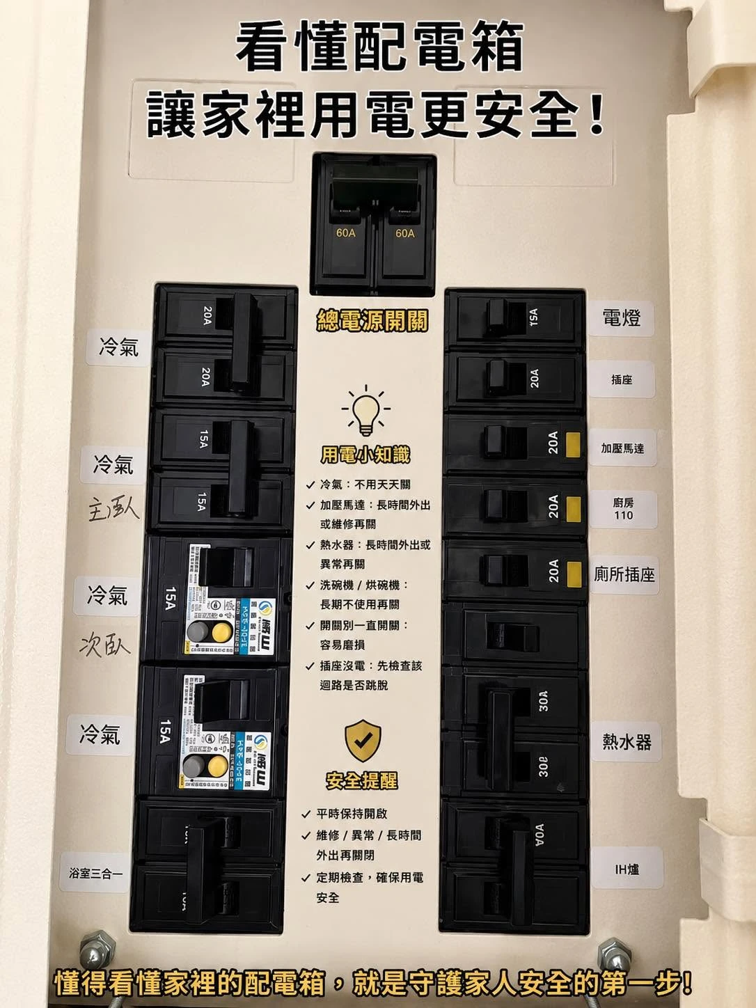 配電箱用電知識｜這些總開關到底要不要關？ - 高雄室內設計師推薦｜鳳山新成屋設計