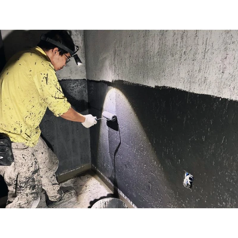 【高雄防水工程】 - 高雄楠梓區新建案-浴室防水施工。