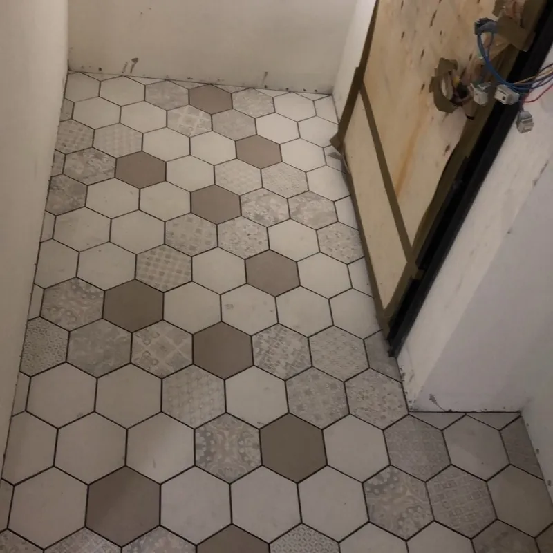 元畇室內裝修-華江一路｜玄關磁磚工程｜台北玄關磁磚工程