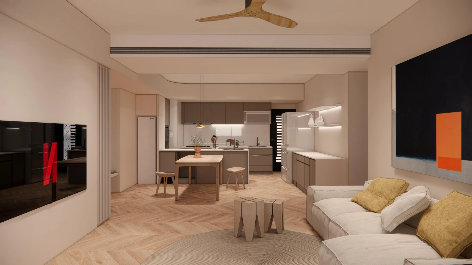 參拾玖   奶油氛磚