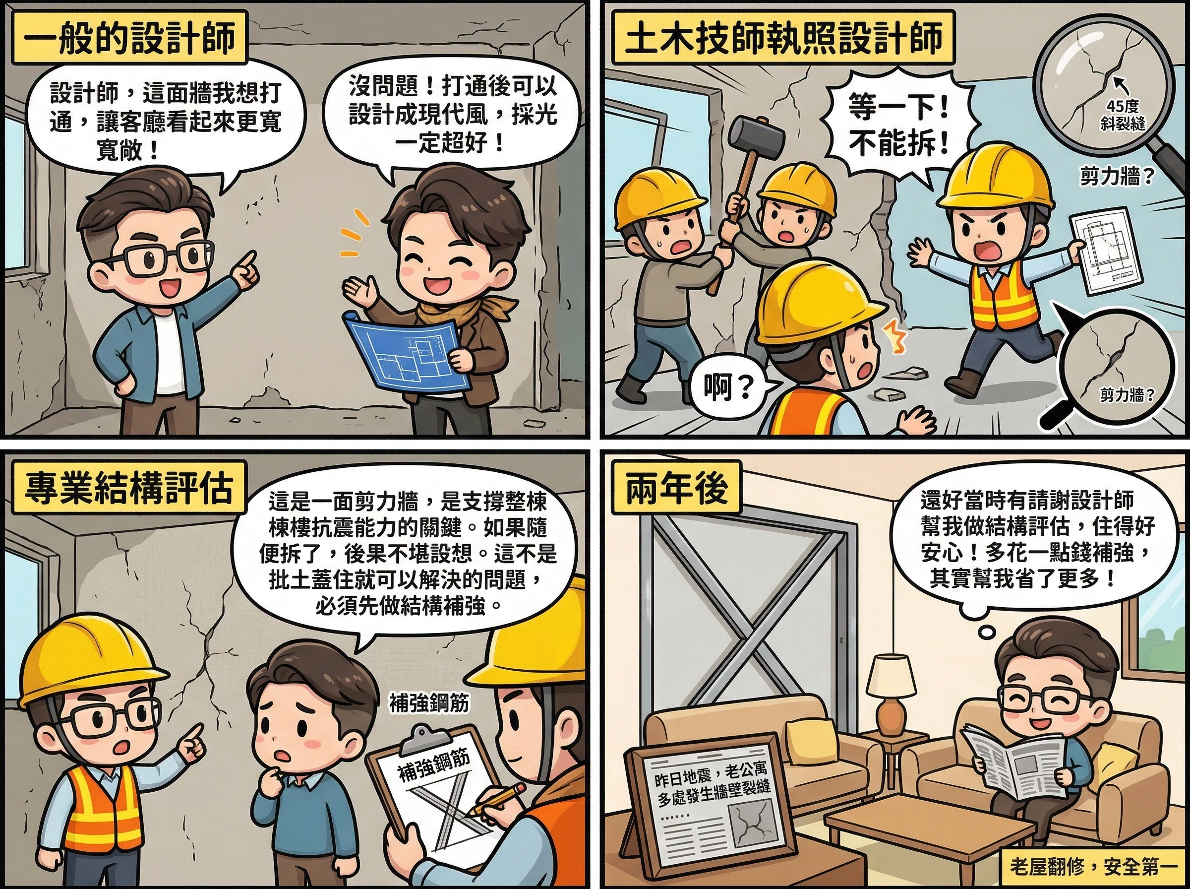 老屋翻修前，你知道設計師有沒有土木技師執照，差別有多大嗎？