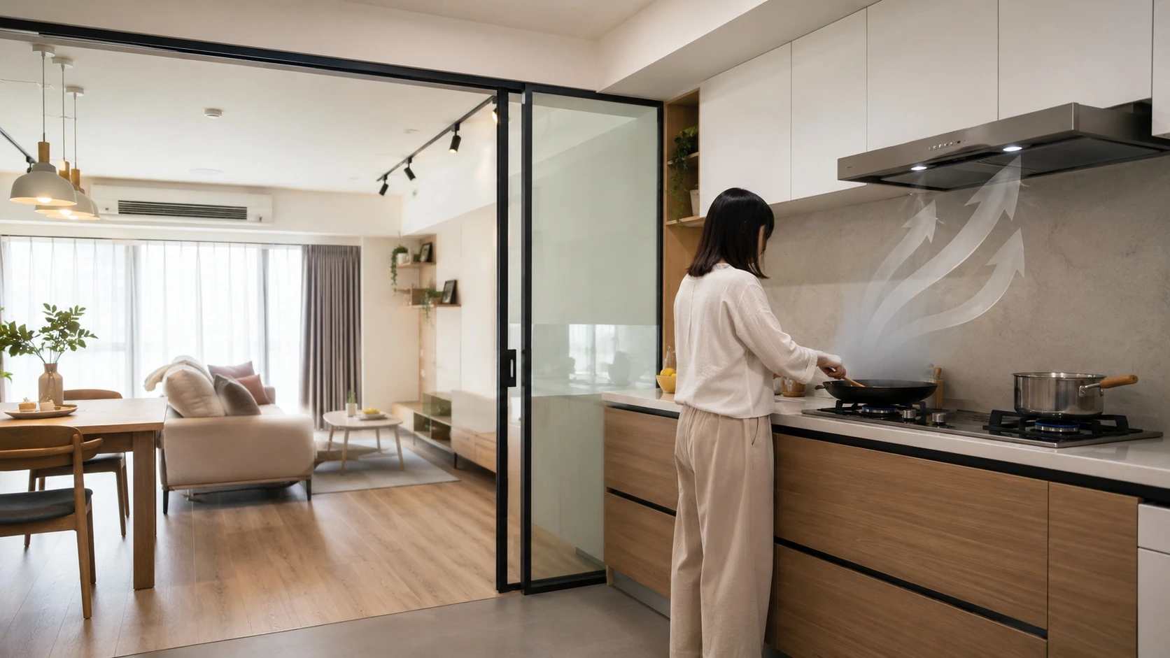 1.Open Kitchen Ventilation