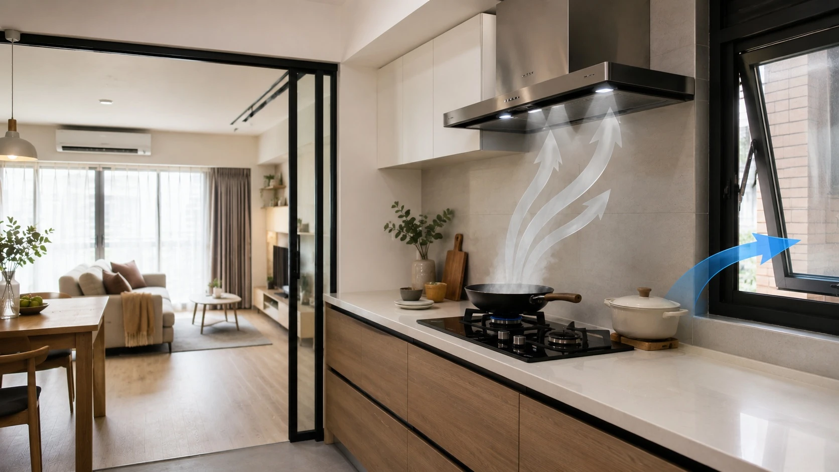 2.Open Kitchen Ventilation