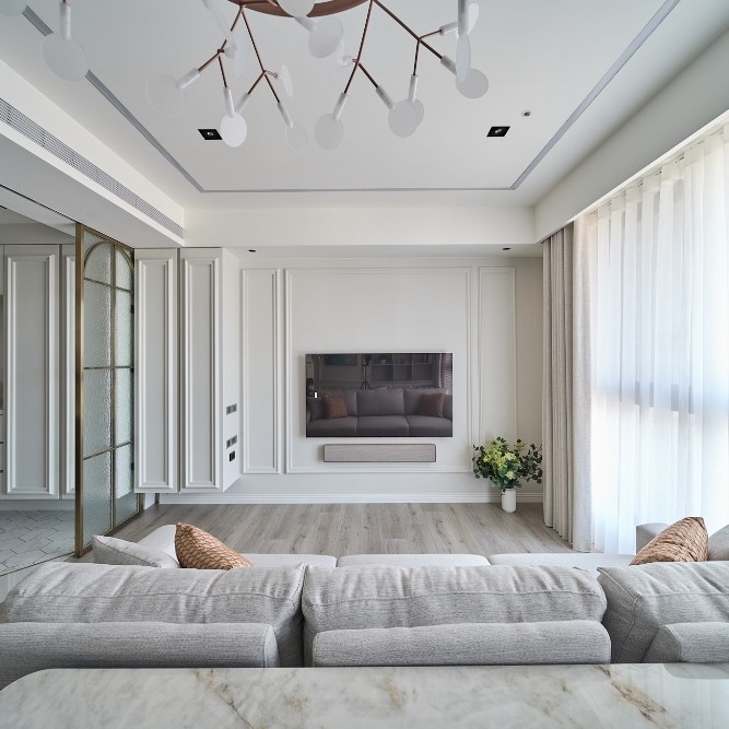 【台中室內裝修】 白是純淨的象徵 包裹著室內每一寸牆面