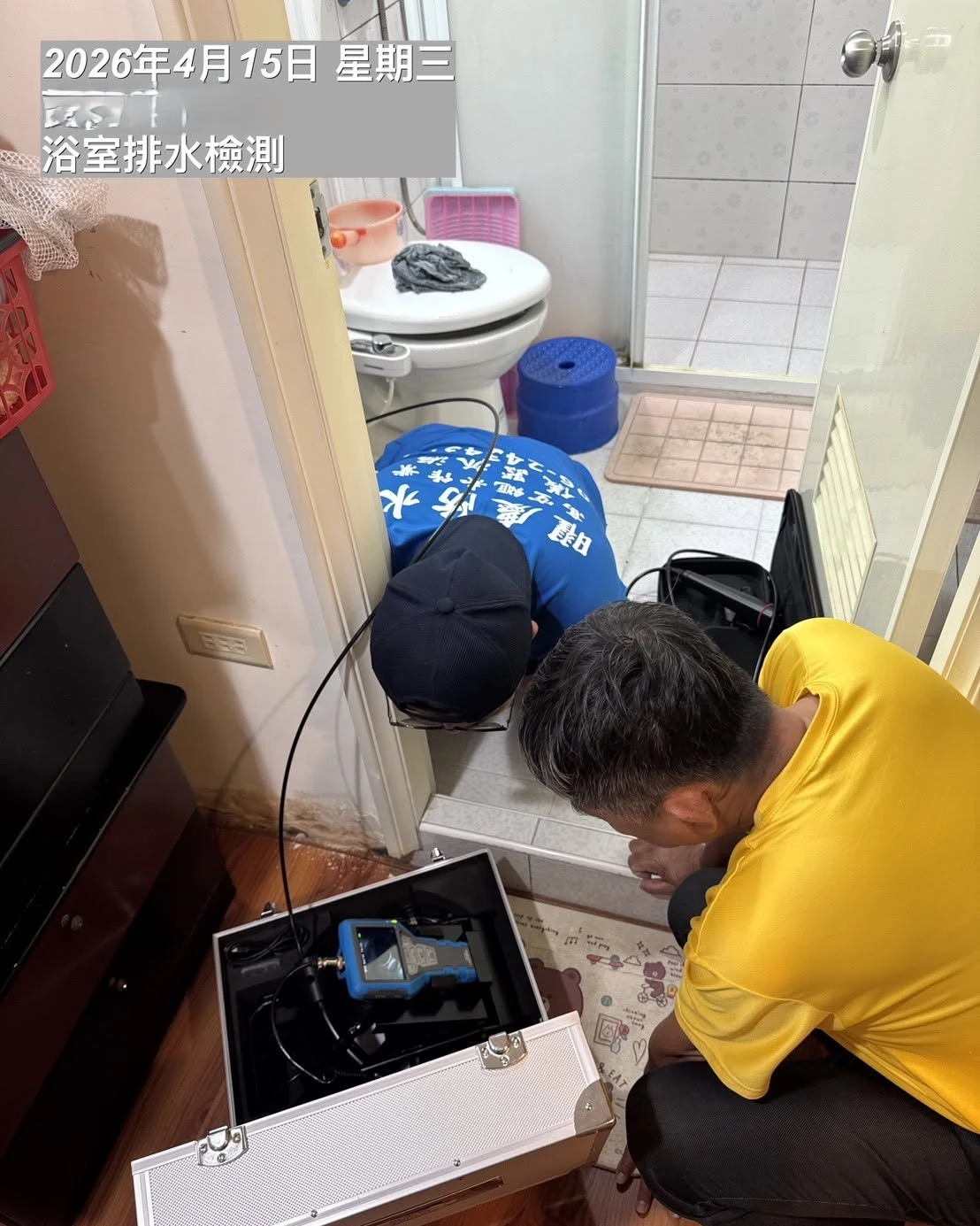 排水管內視鏡儀器檢測作業