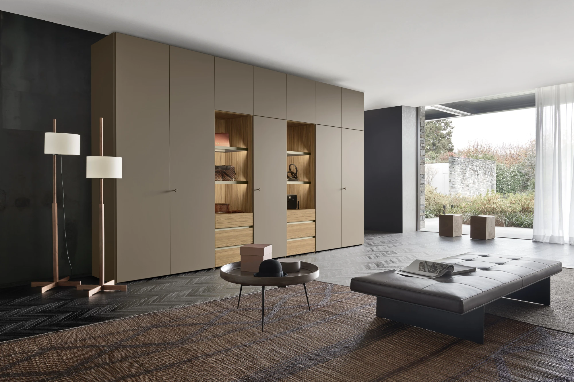 Open display cases