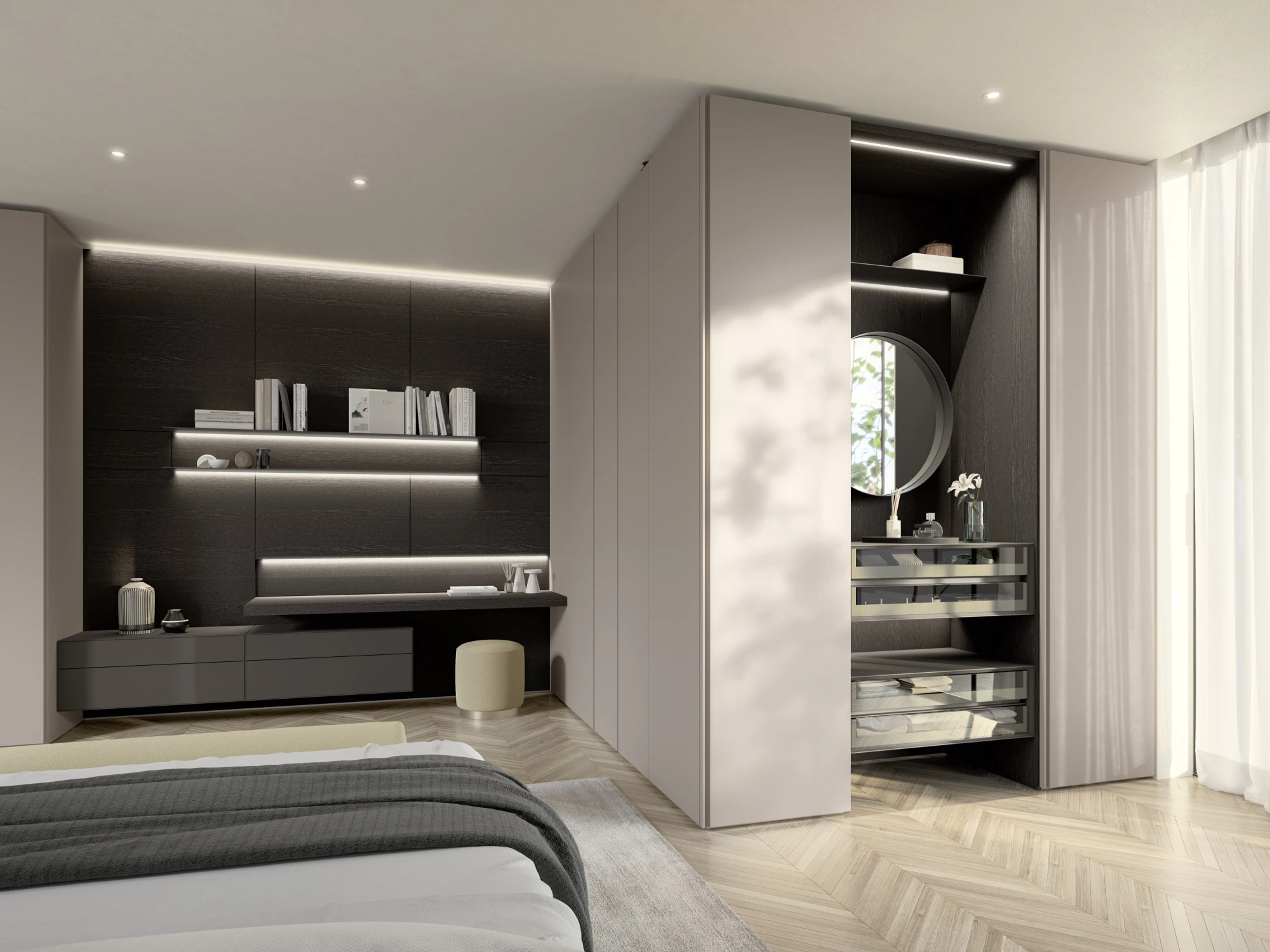 Wardrobe with Boiserie