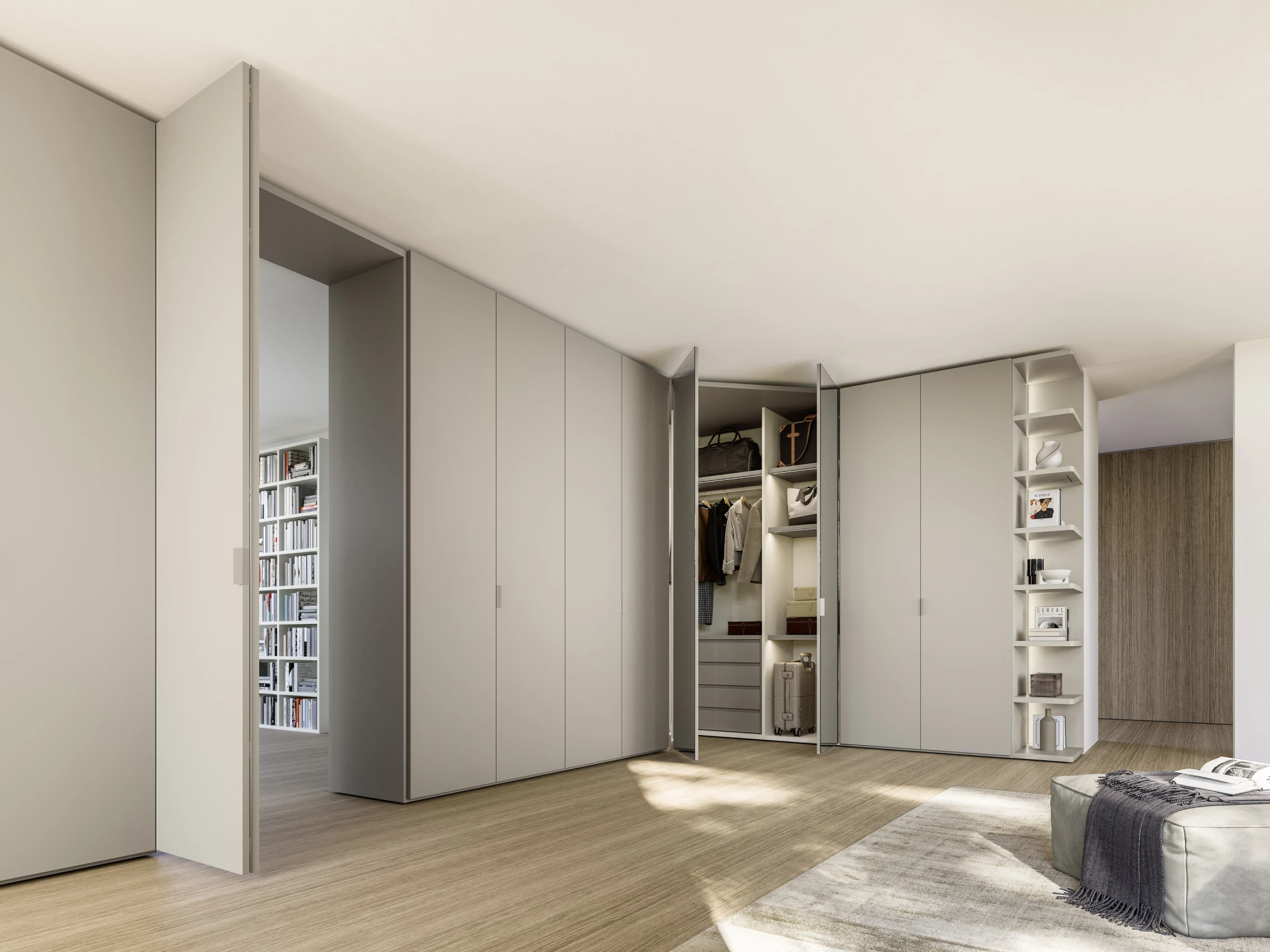 Corner and end wardrobes