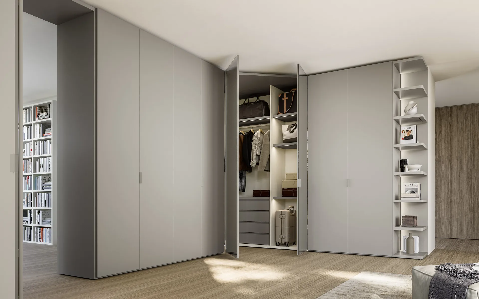 Corner and end wardrobes