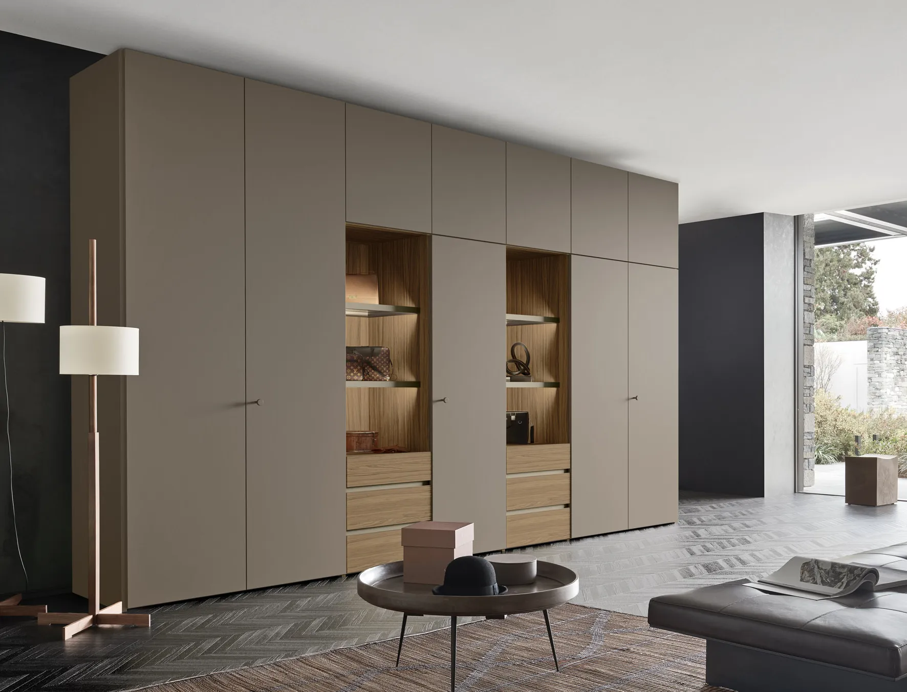 Open display cases